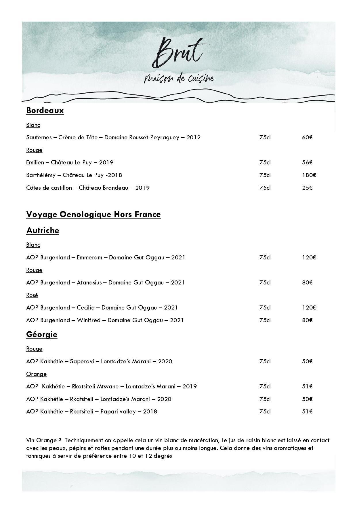 Bordeaux / Autriche / Géorgie